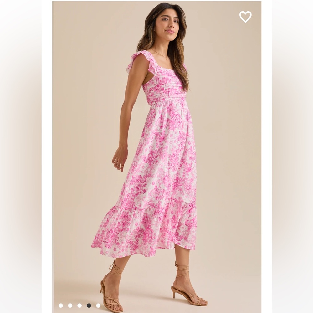 Altar'd State Pink Floral Maxi Dress